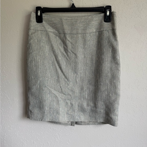 The Limited Gray Gold Metallic Pencil Skirt Womens 0 Academia Career - Picture 1 of 5